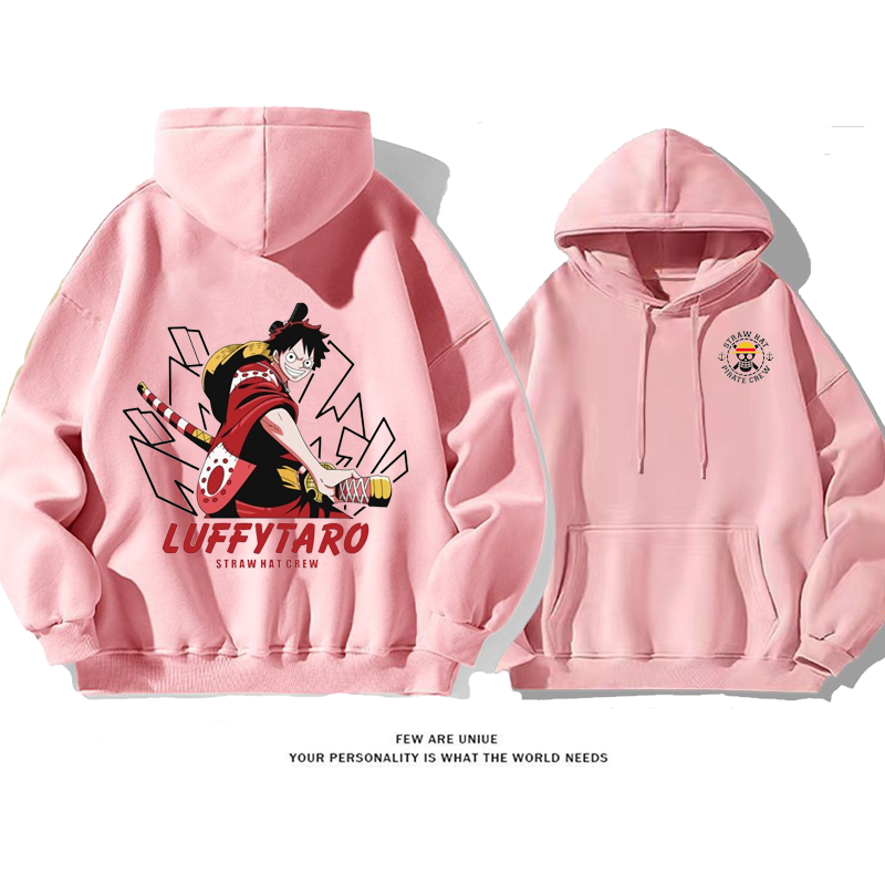 人気爆発超カッコイイ麦わら帽子の男アニメのファッションパーカー