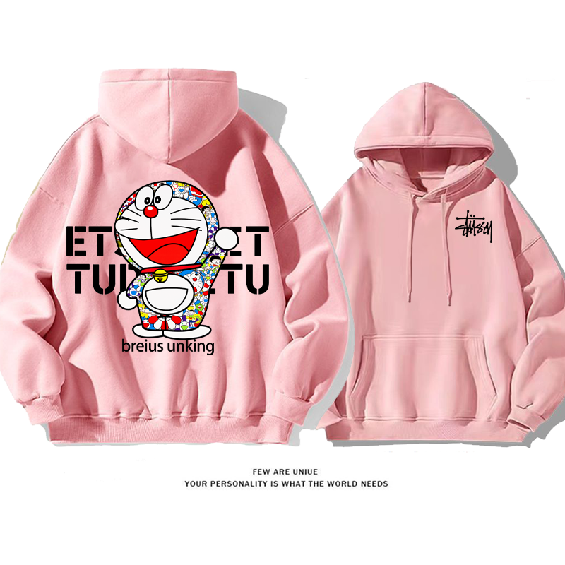 トレンドブランドカートゥーンファッションカジュアル純粋な綿素材パーカー