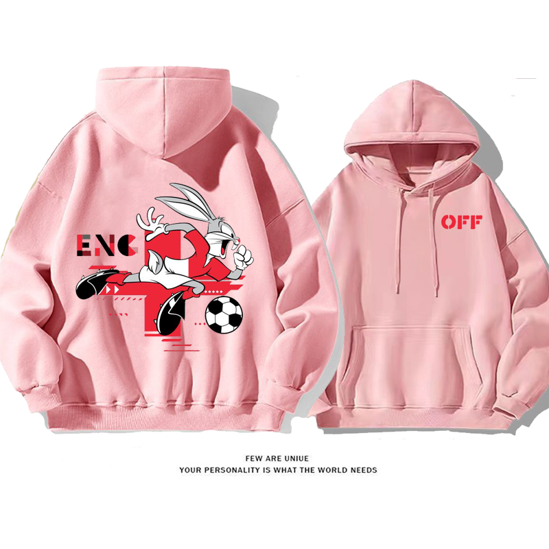 人気爆発カジュアルウサギ匹スポーツ風カートゥーンファッションパーカー