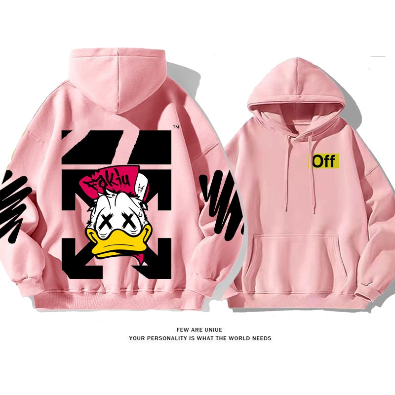 人気爆発超カッコイイカートゥーンポピュラーアヒル羽ファッションパーカー