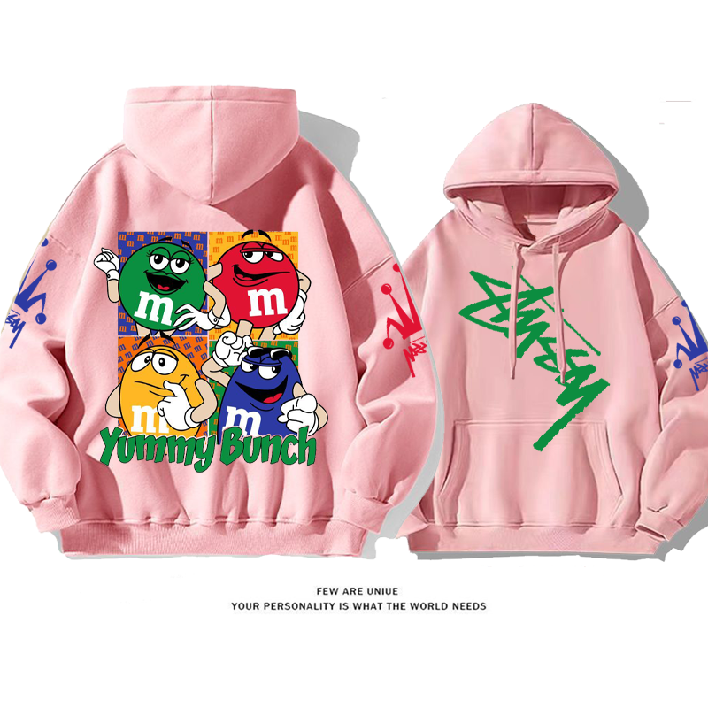 カートゥーンアメリカンスタイルファッションレジャーですパーカー