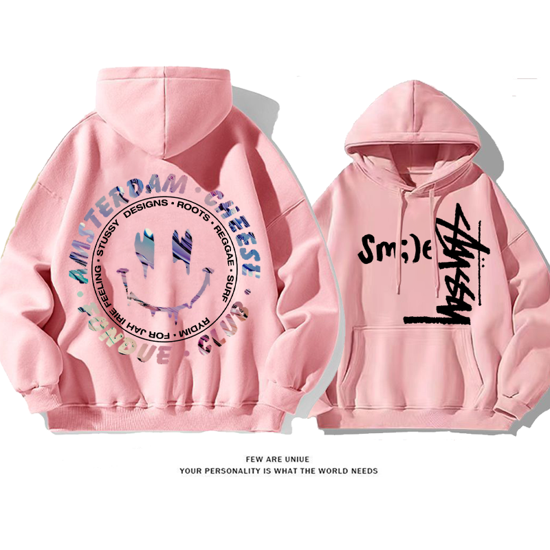 笑顔ですファッションレジャーです ゆったりしていてトレンドブランド  暖かいですパーカー