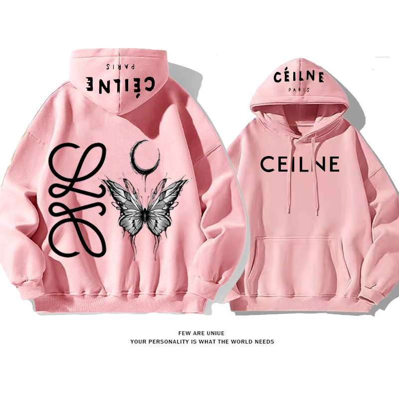 人気爆発ins映えデザイン性のある蝶プリント柄ファッションパーカー