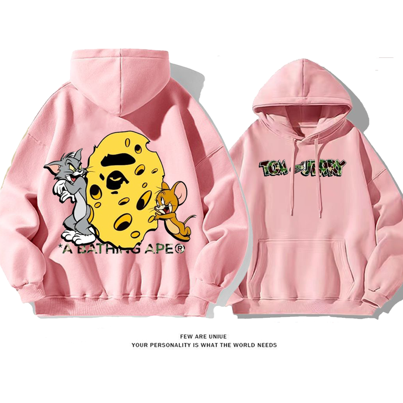 超人気一匹の猫ネズミとカートゥーンファッションパーカー