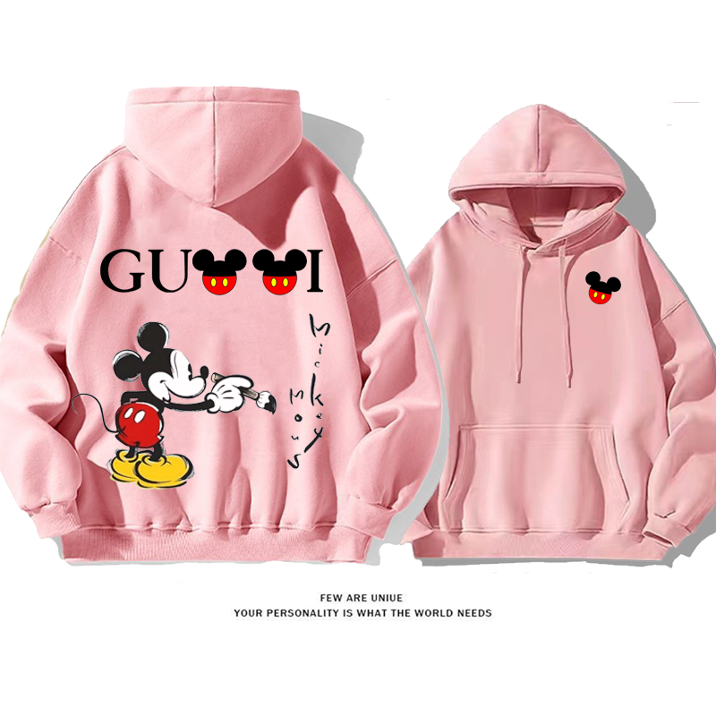 超人気ネズミ匹カートゥーンプリント柄デザイン性のあるファッションパーカー