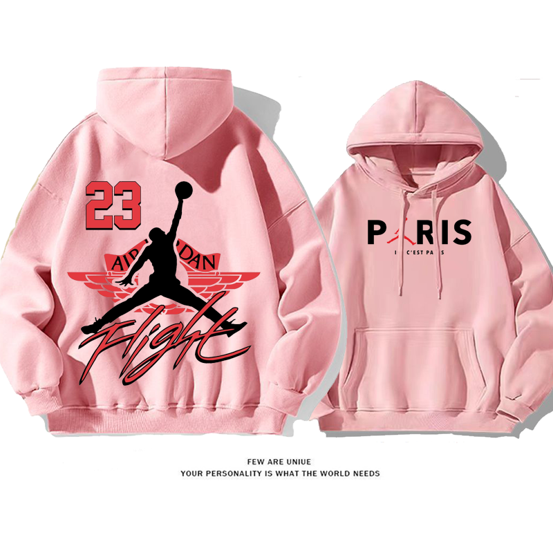 超人気ins映えスポーツ風飛人プリント柄ファッションパーカー