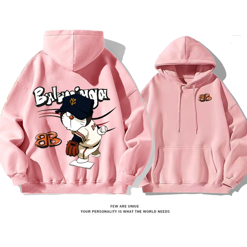 超人気超カッコイイ野球をする猫カートゥーンins映えファッションパーカー