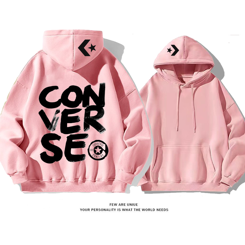 カジュアルデザイン性のあるプリント柄ファッションパーカー