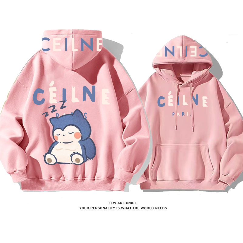 超人気可愛ポケモンプリント柄ins映えカートゥーンファッションパーカー