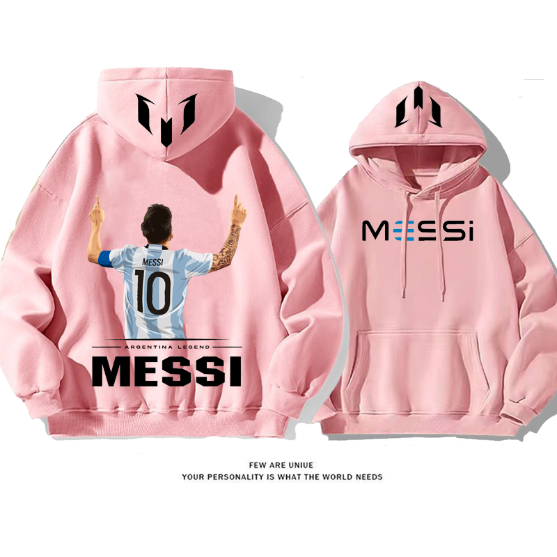 スポーツ風人気爆発超カッコイイサッカーの神様プリント柄ファッションパーカー