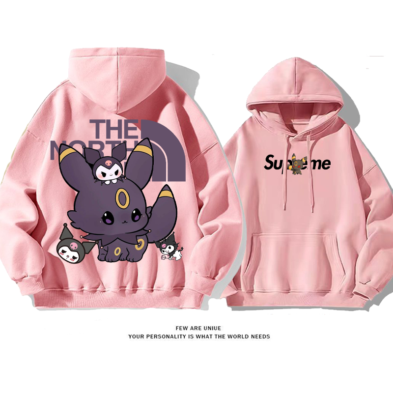 カートゥーン可愛いルーズフィットデザインカジュアル純粋な綿素材パーカー