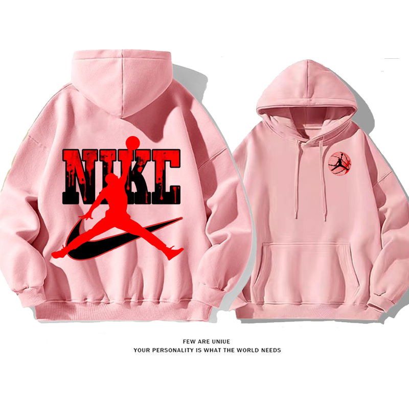 超人気うんどうふう飛人プリント柄超カッコイイファッションパーカー