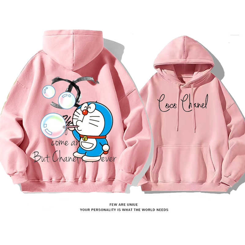 超人気青い猫カジュアルカートゥーンファッションパーカー