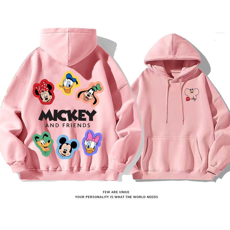 カジュアル人気爆発ins映え小衆の設計カートゥーンプリント柄ファッションパーカー