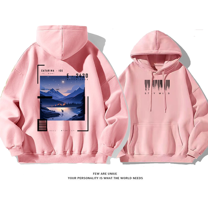 カジュアル小衆の設計アドバンスド デザイン性ですゆったりしていて 純粋な綿素材パーカー