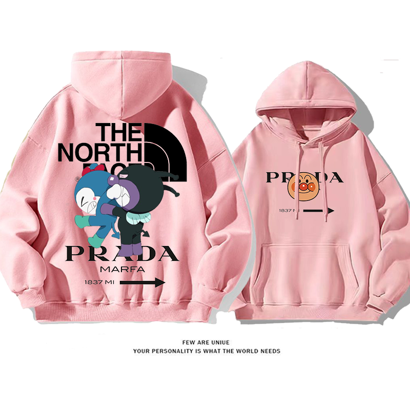 人気のトレンディーでクールなアニメキャラクターが笑って遊んでいるプリントスウェットシャツ