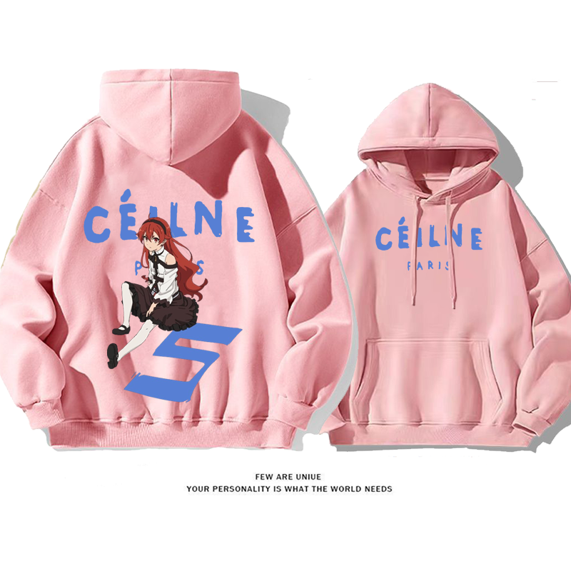 人気爆発カートゥーンポピュラー赤毛の女の子ファッションパーカー