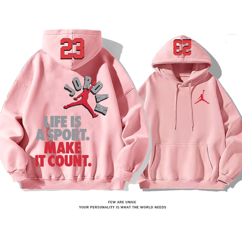 スポーツ風人気爆発小衆の設計飛人英字プリントファッションパーカー