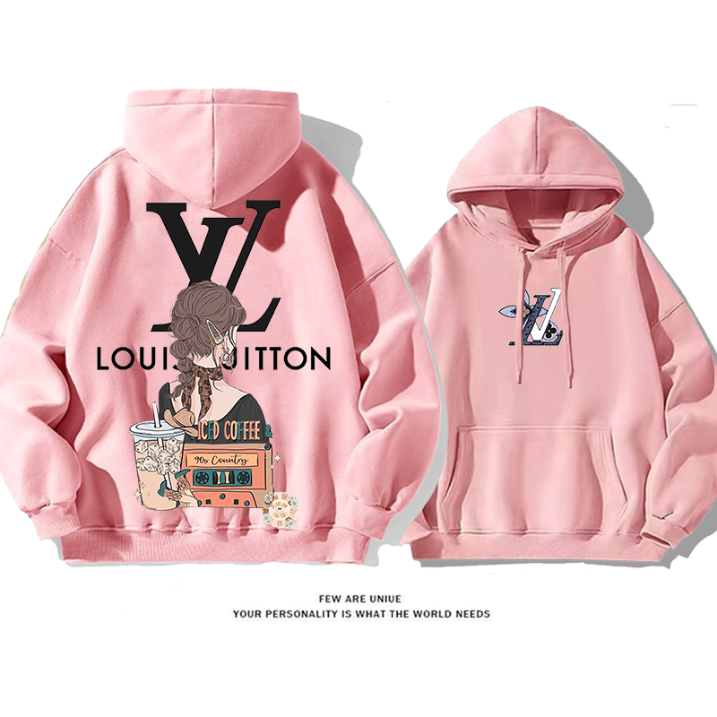 人気デザインテープミルクティーバックプリントトレーナー