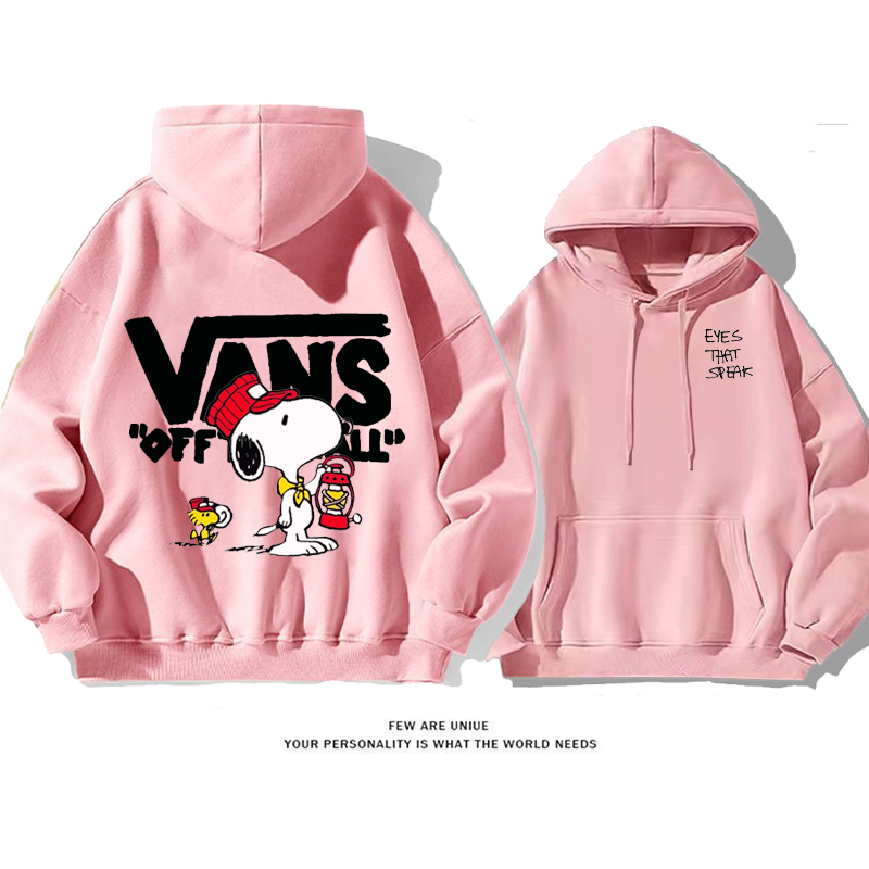 ins映えデザイン性のある白い子犬カートゥーン超カッコイイファッションパーカー