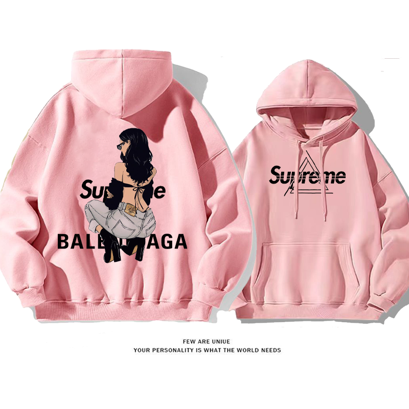 韓国ファッションギャルですレジャーですファッション純粋な綿素材パーカー