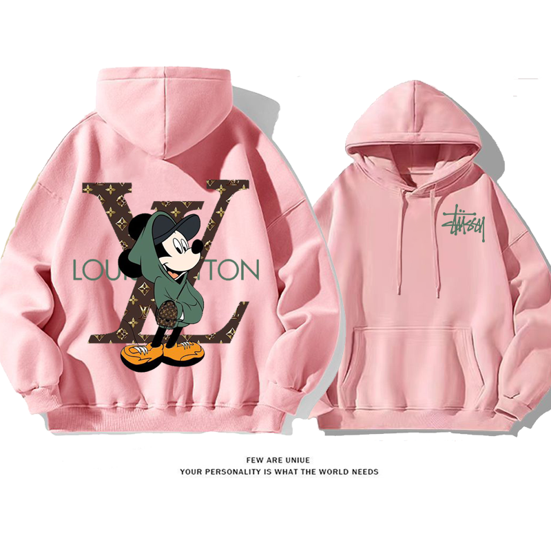 ファッションカートゥーンレジャーですゆったりしていてパーカー