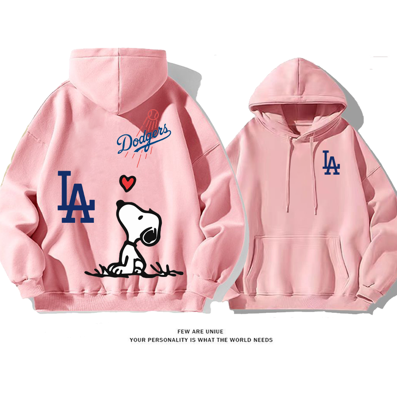 人気爆発白い子犬野球プリント柄カートゥーンファッションパーカー