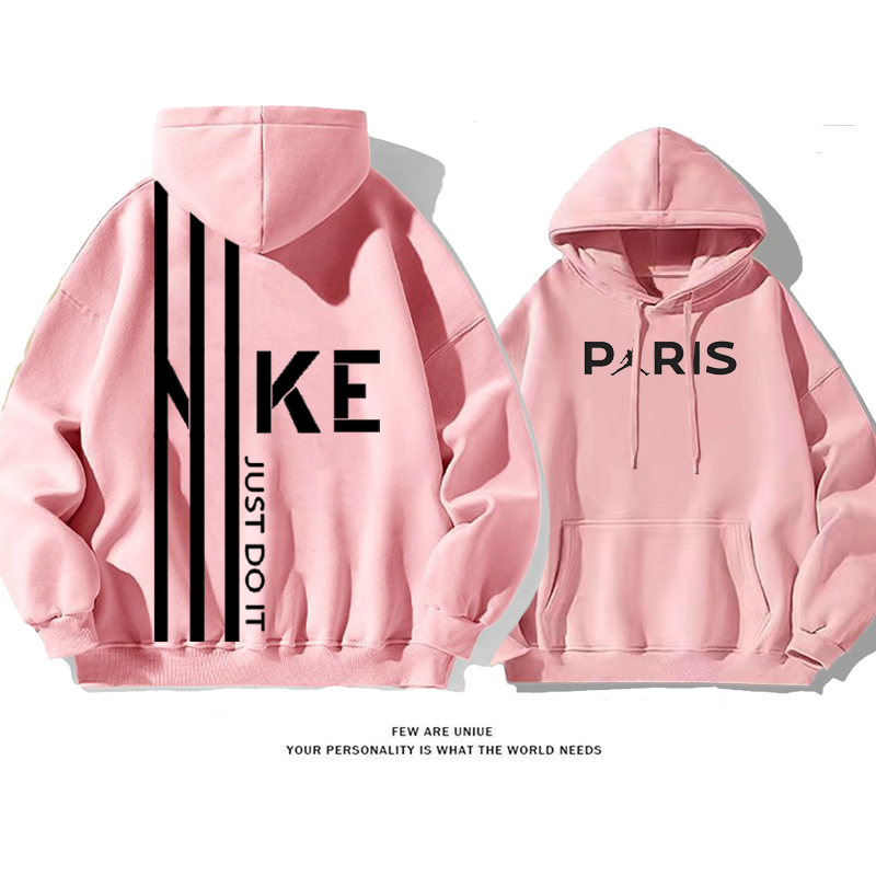 スポーツ風超人気超カッコイイ線プリント柄ファッションパーカー