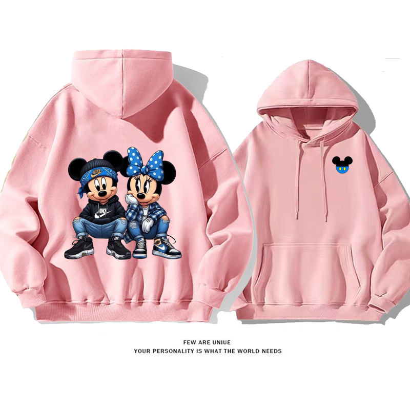 人気爆発デザイン性のあるカートゥーンカップルファッションパーカー