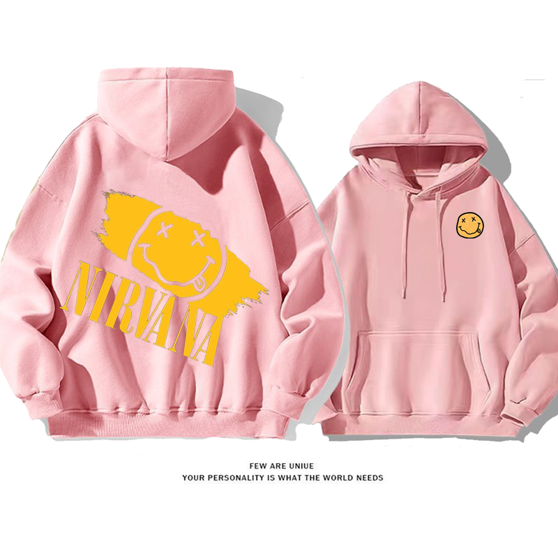 カジュアルカートゥーンins映え笑顔ファッションパーカー