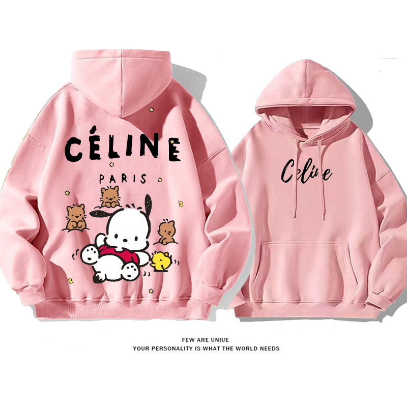 嬉しい犬ですカートゥーンレジャーですファッションパーカー