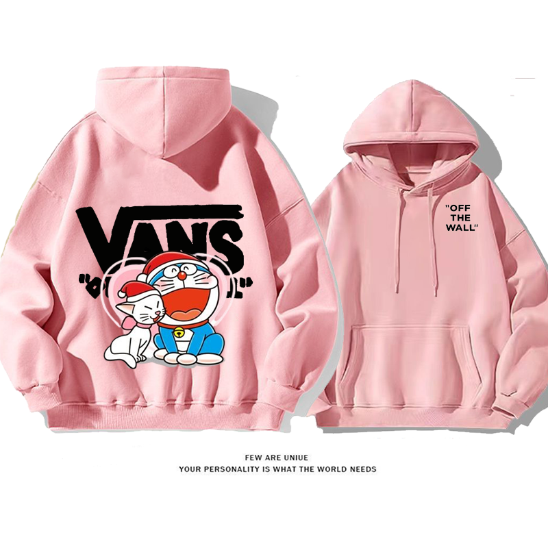 人気爆発青い猫カートゥーンファッションパーカー