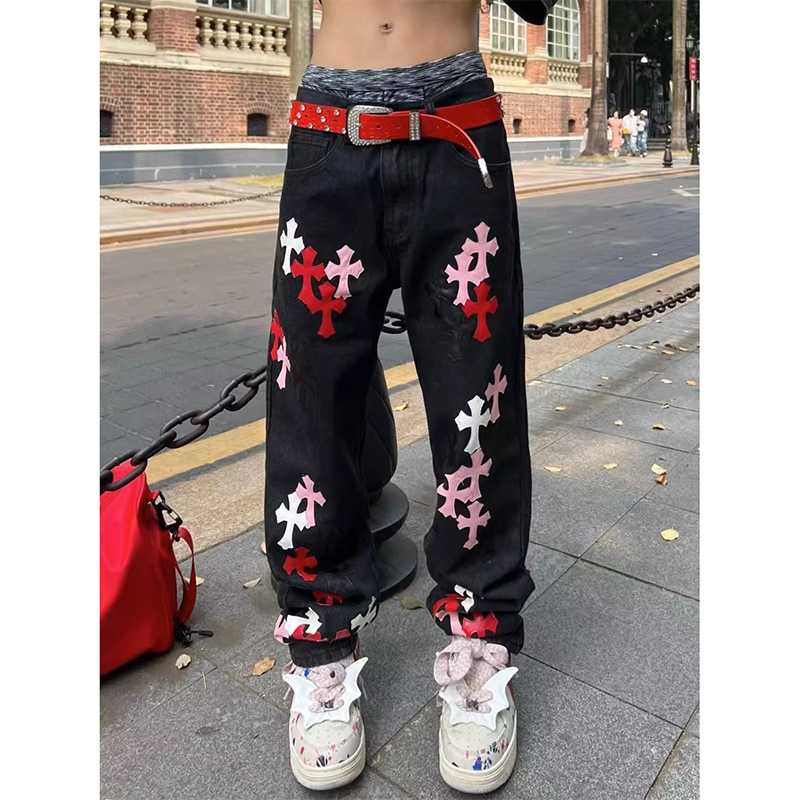 人気爆発 ハイストリートスタイル 超カッコイイ トレンドブランド ジーンズ