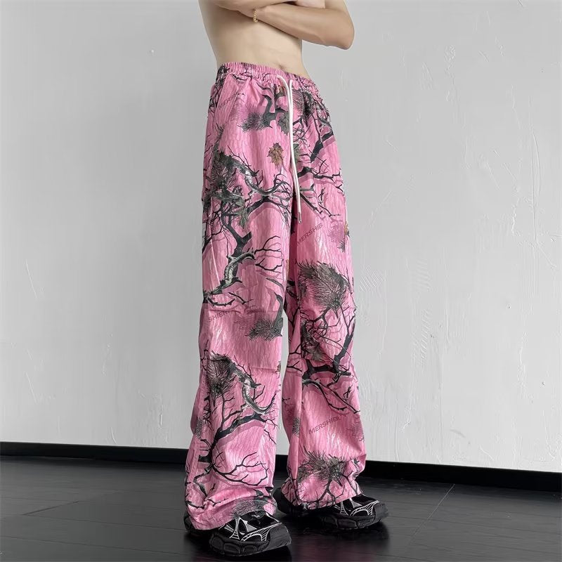 アメリカンスタイル アメリカンスタイル プリント柄 ゆったり快適 カジュアルパンツ