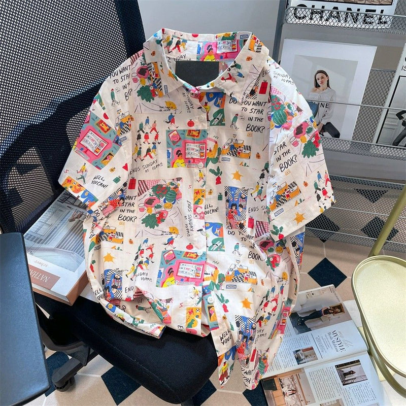 INS大人气 かわいいスタイル 半袖シャツ