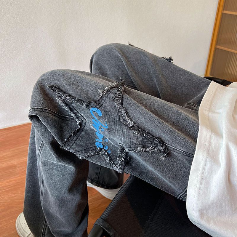 アメリカンストリートスタイル 五芒星 ジーンズ