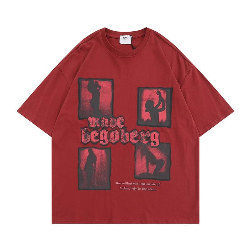 HIPHOP アメリカンストリートスタイル カジュアル 半袖シャツ