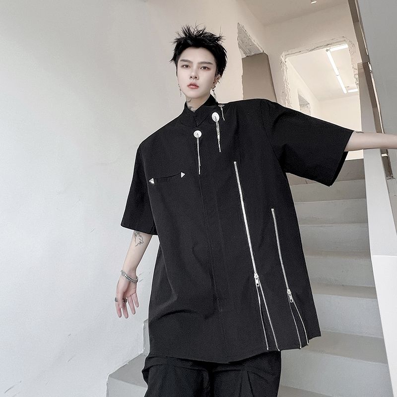 ハイファッションセンス カジュアル 半袖シャツ