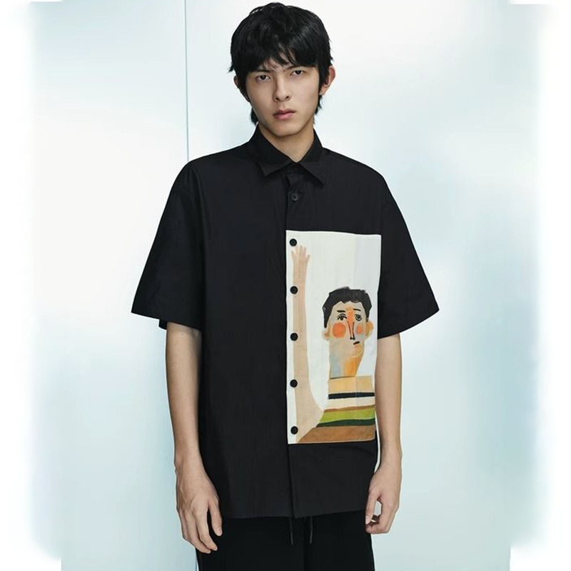 芸術性 ユニークなデザイン 面白い肖像画 半袖シャツ