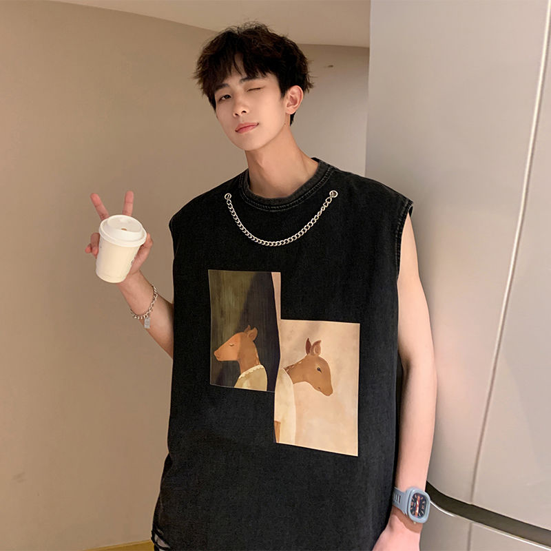 INS大人气 カジュアル カートゥーン タンクトップ