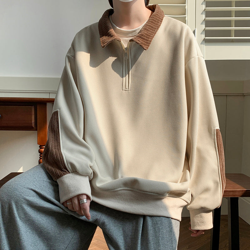 ワッフル カジュアル パーカー