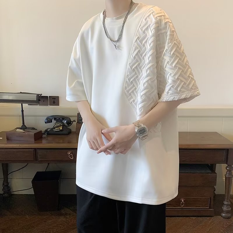 ハイファッションセンス ユニークなデザイン カジュアル 半袖シャツ