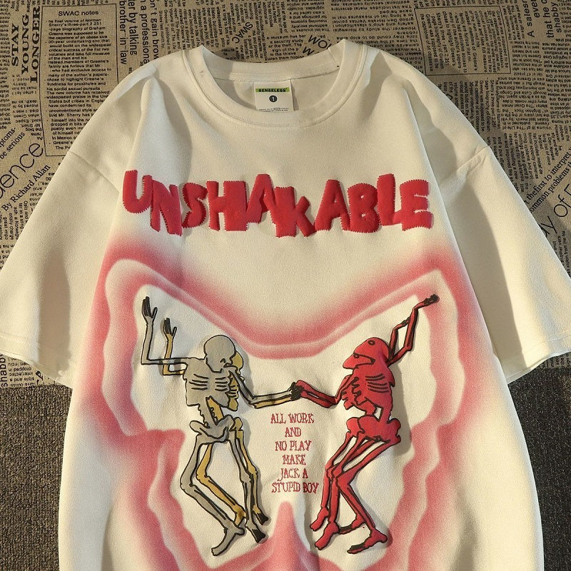 アメリカンスタイルニュートラル半袖シャツ