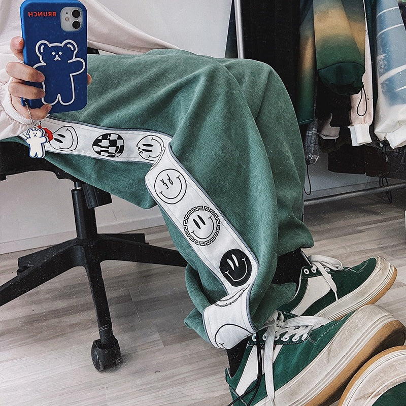 ストリート笑顔カジュアルパンツ