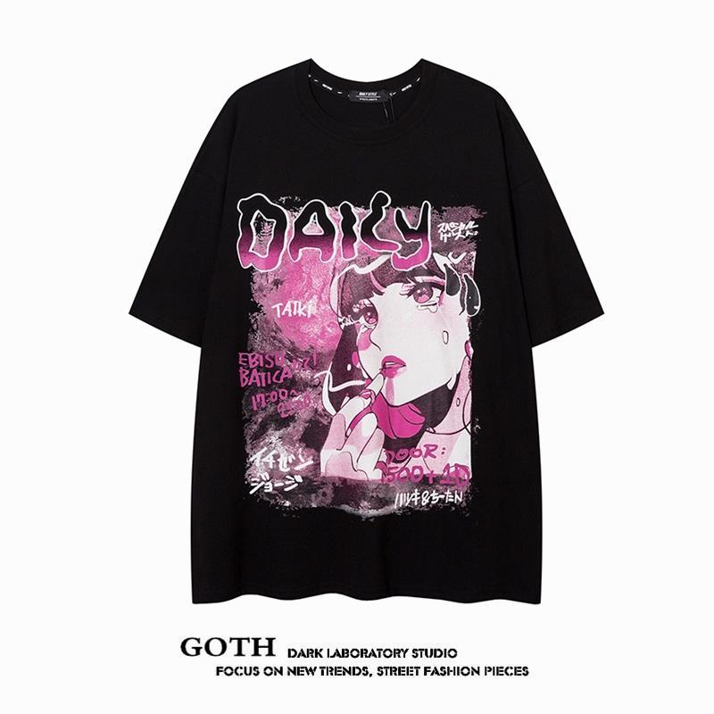 ハイストリートスタイル トレンディな漫画 カジュアル 半袖シャツ