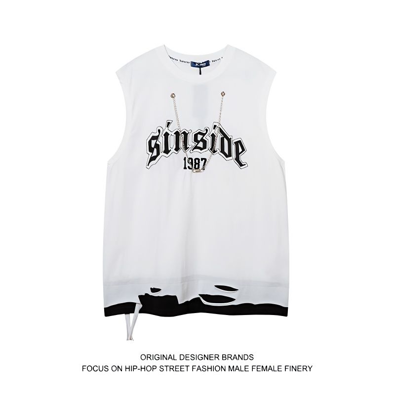 ヒップホップ風ニュートラル半袖シャツ