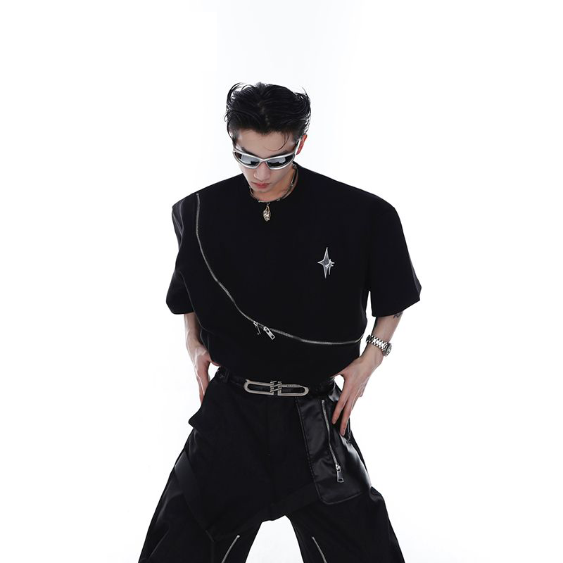 小衆の設計機能風半袖シャツ