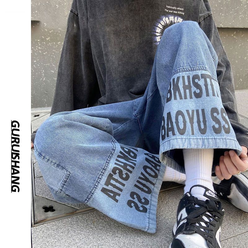 アメリカンスタイル ゆったり快適 ワイドパンツ ジーンズ