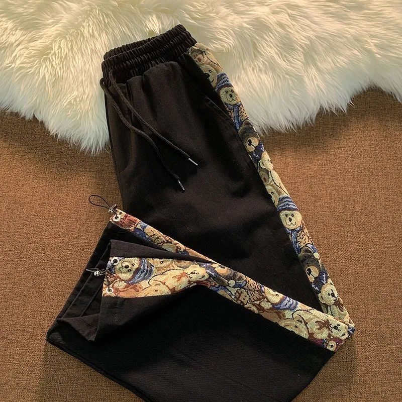 小衆の設計 かわいいクマちゃん カジュアルパンツ