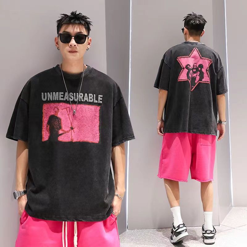 アメリカンファッション UNMEASURABLE トレンドブランド 半袖シャツ